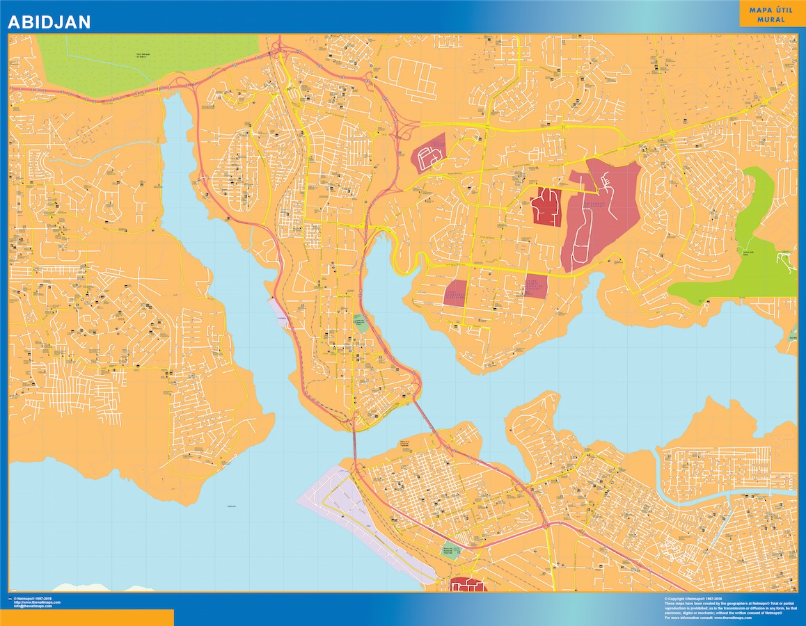 Abidjan eps map vector
