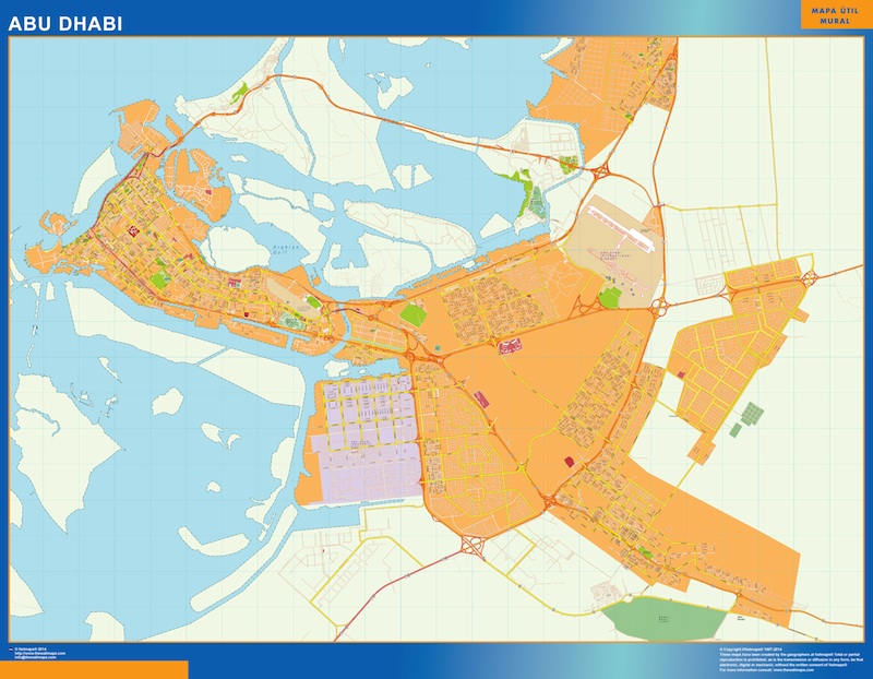 Abu dhabi eps map vector