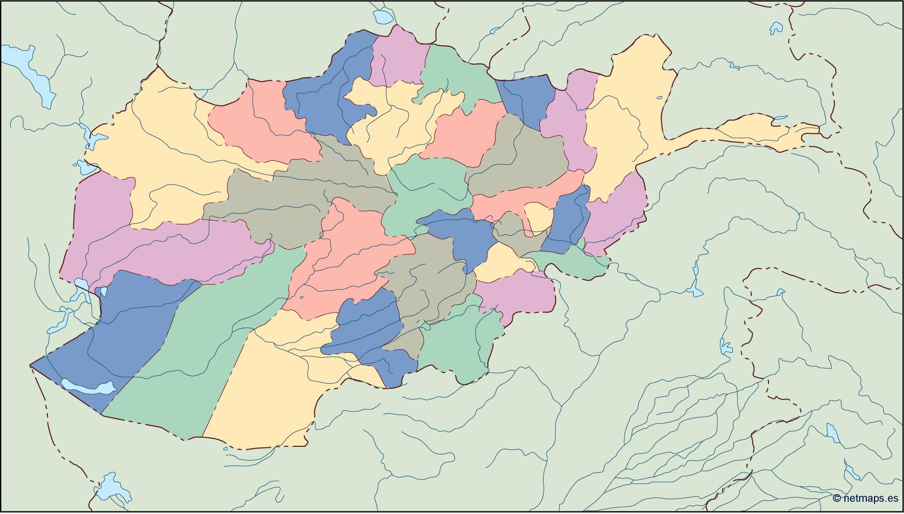 Afghanistan blind eps map vector