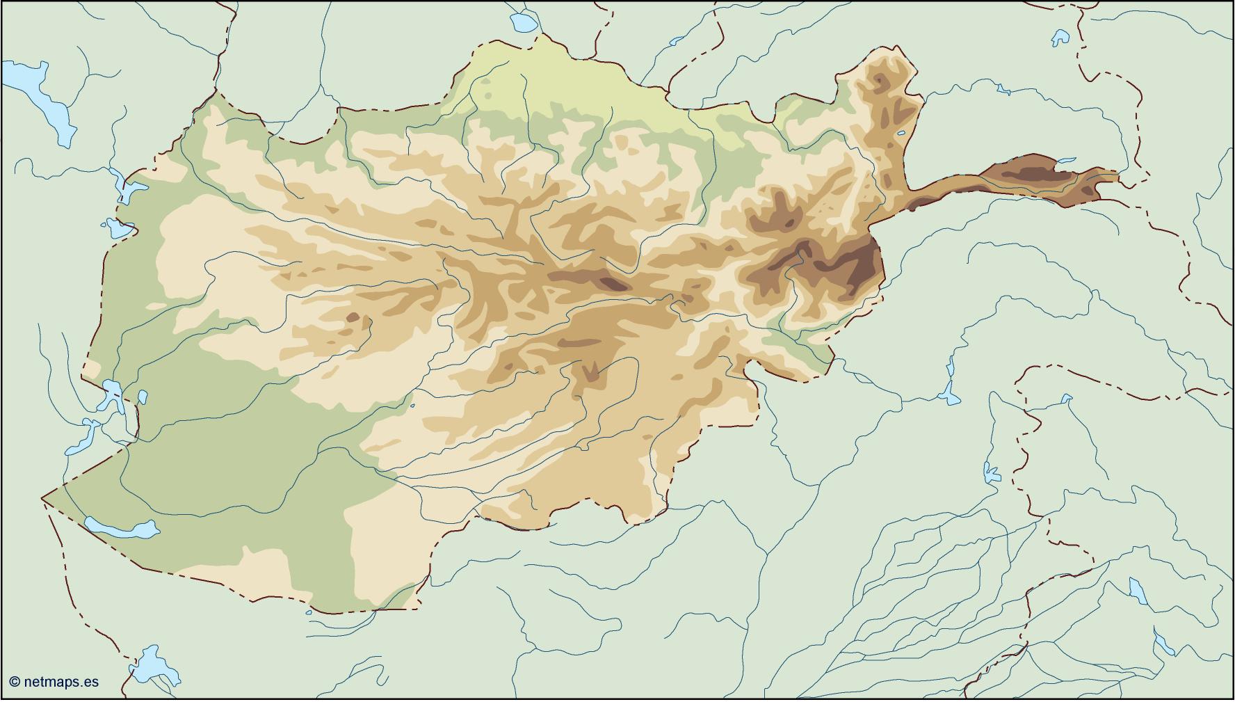 Afghanistan illustrator eps map vector