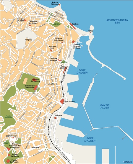 Alger eps illustrator vector map