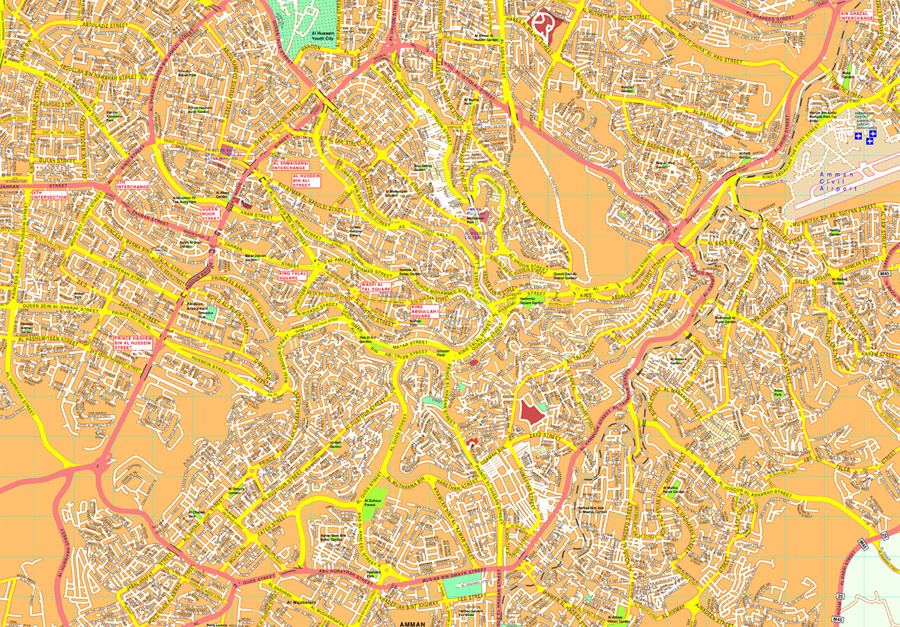Amman eps map vector