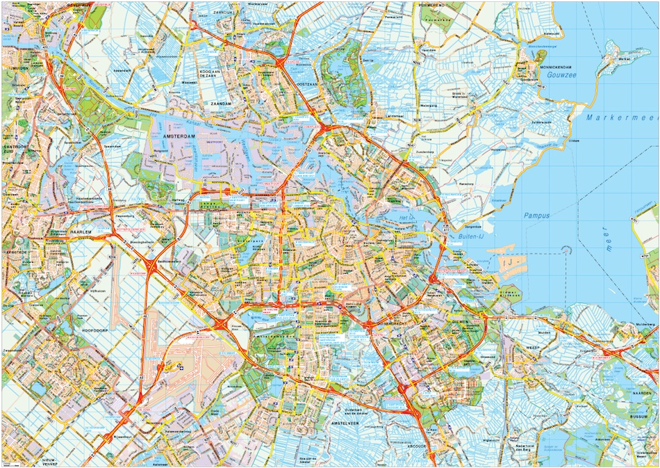 Amsterdam eps map vector