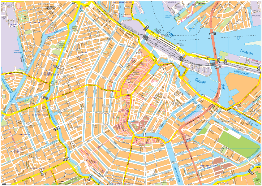 Amsterdam Vector EPS map vector