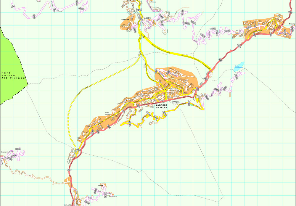 Andorra la Vella eps map vector