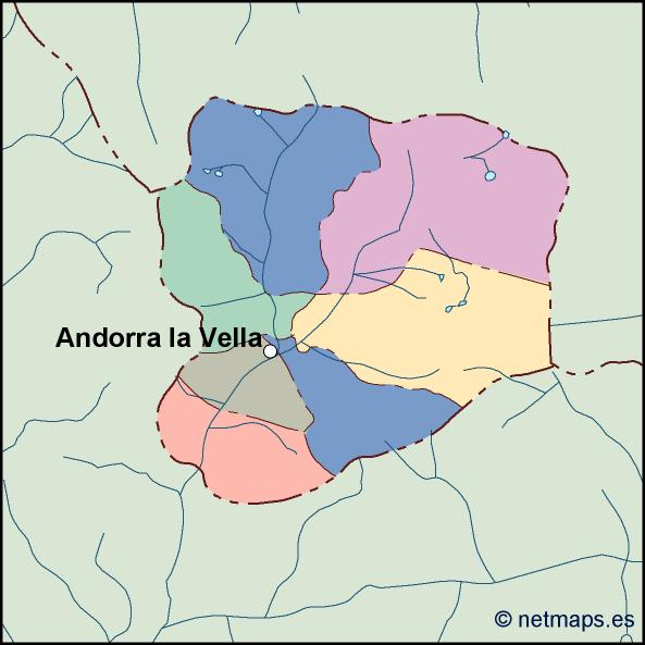 Andorra eps map vector