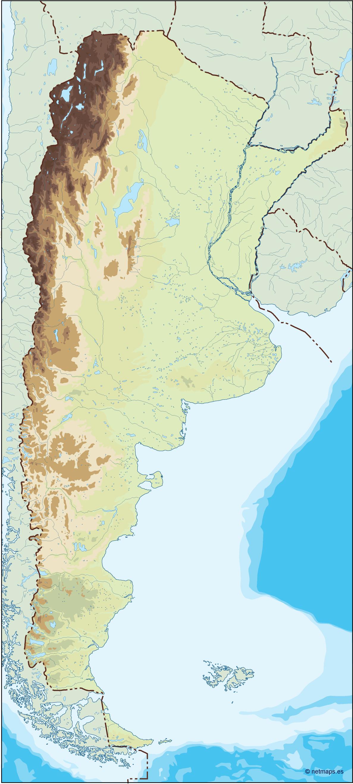 Argentina illustrator eps map vector