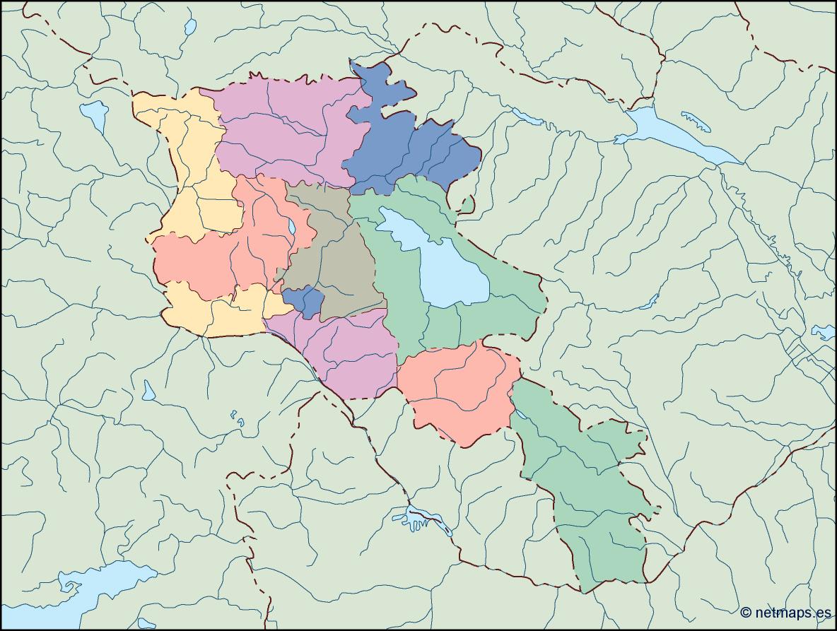 Armenia blind eps map vector