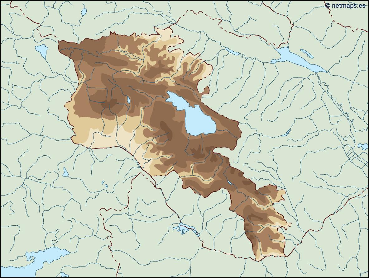 Armenia illustrator eps map vector