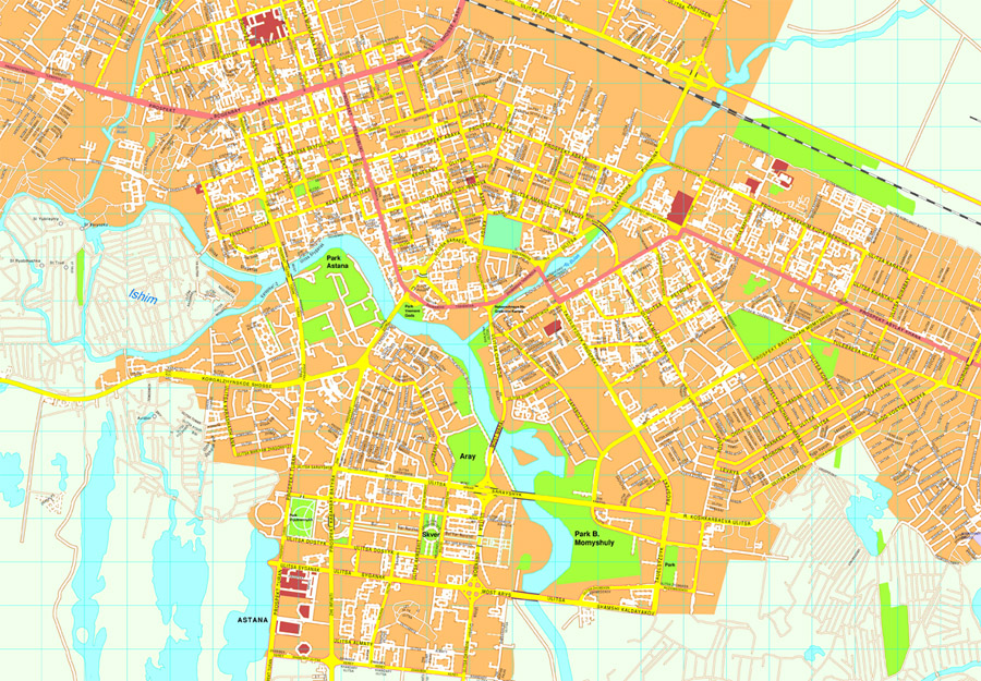 Astana eps map vector