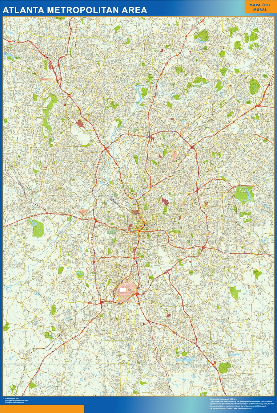 Atlanta eps map vector