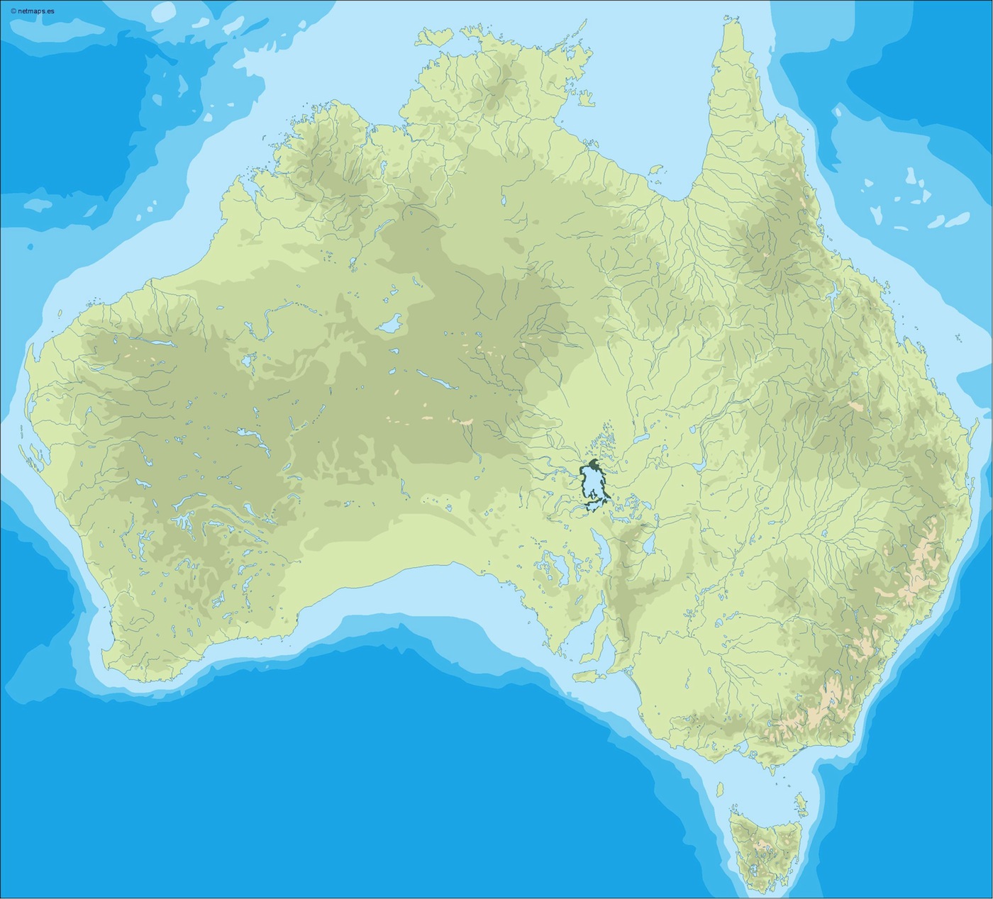 Australia illustrator eps map vector