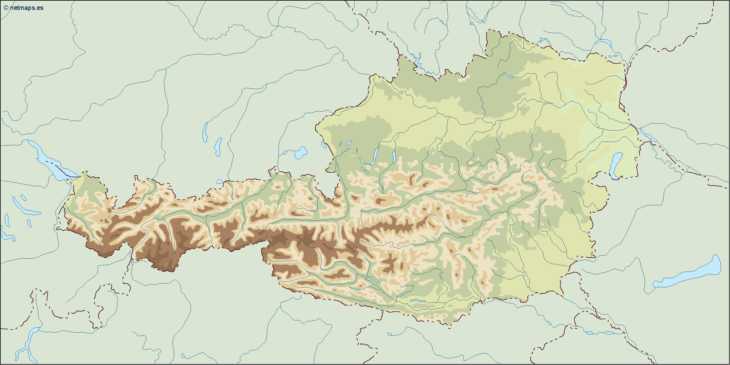 Austria illustrator eps map vector