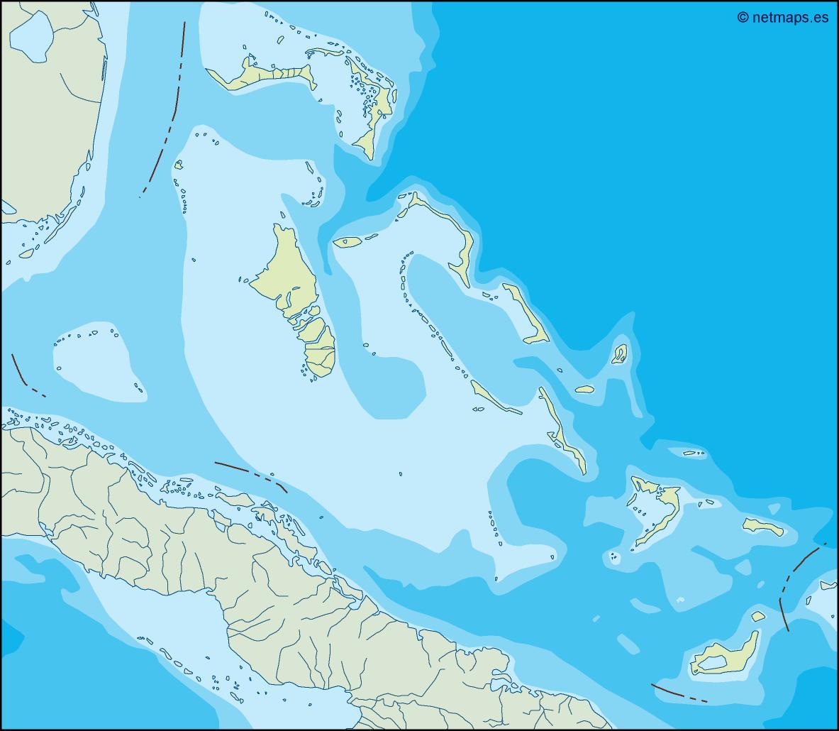 Bahamas illustrator eps map vector