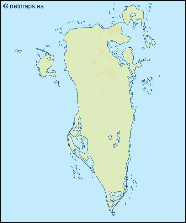 Bahrain illustrator eps map vector