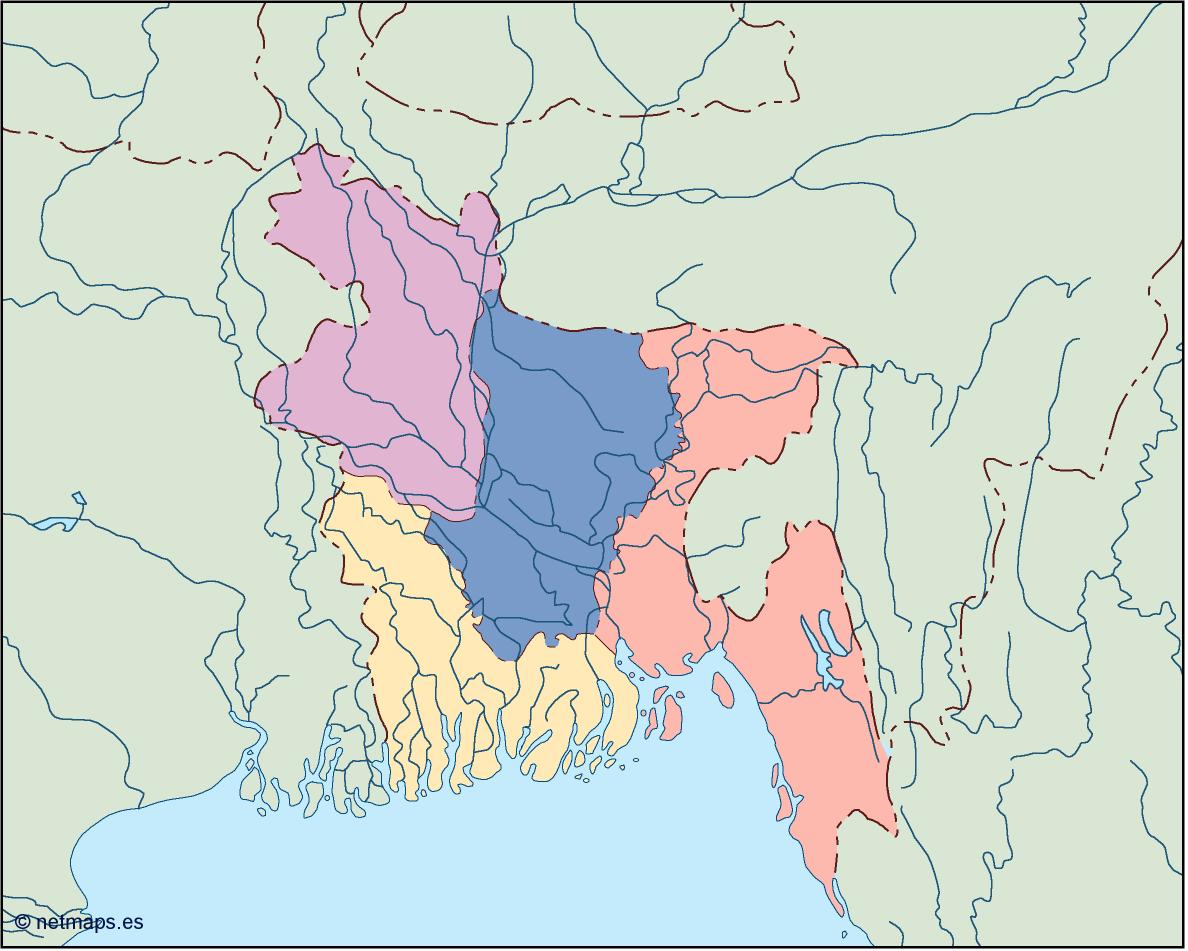 Bangladesh blind eps map vector