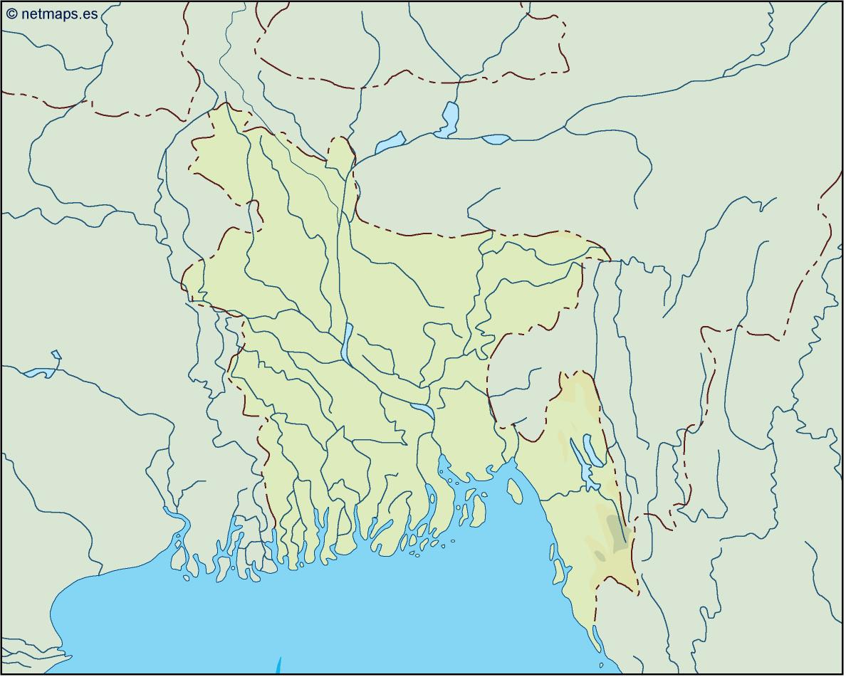 Bangladesh illustrator eps map vector