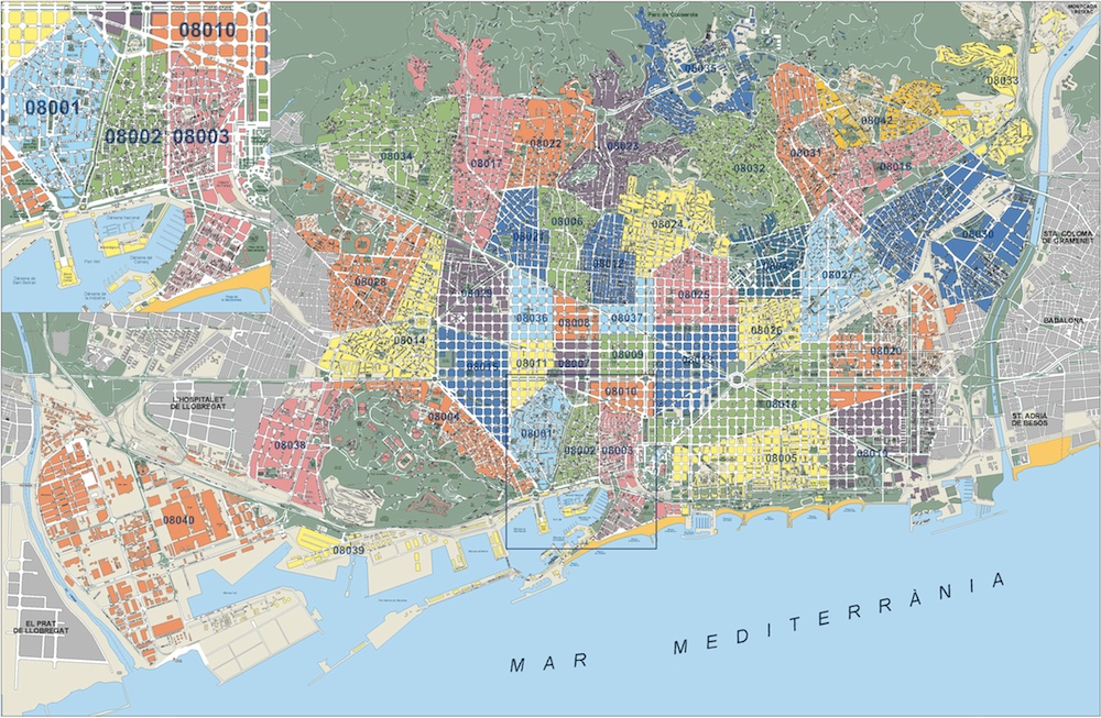 Barcelona EPS city eps map vector
