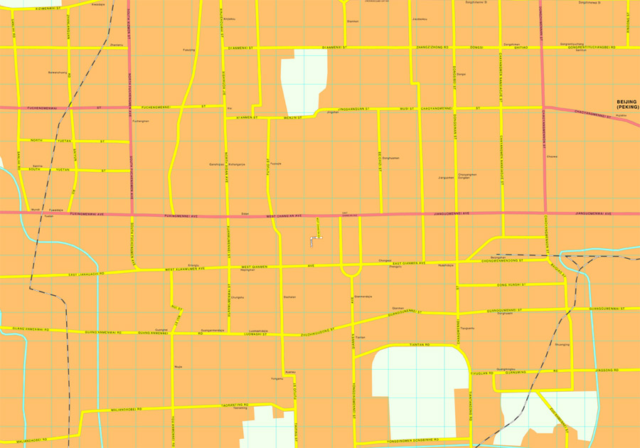 Beijing eps map vector