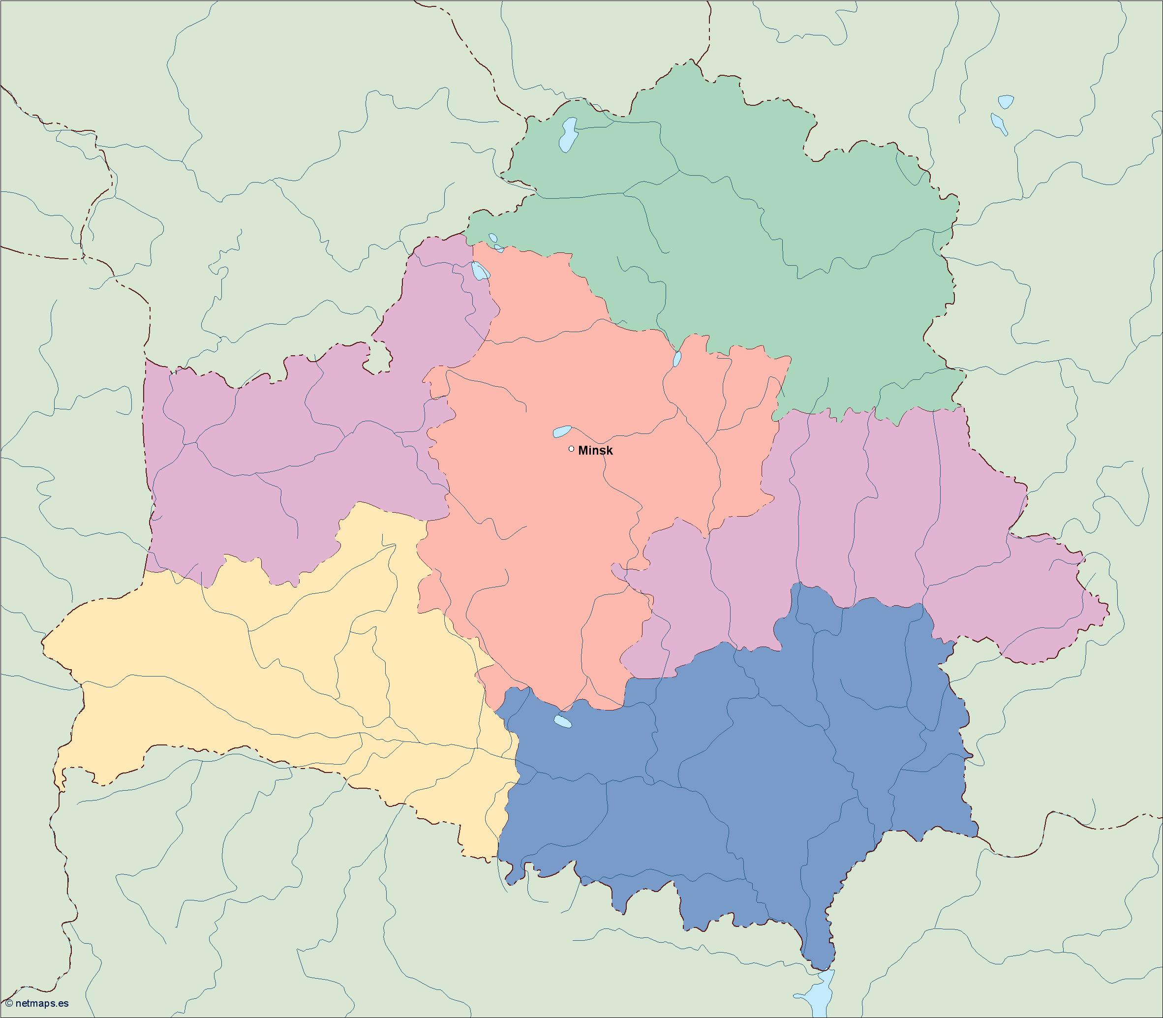 Belarus eps map vector