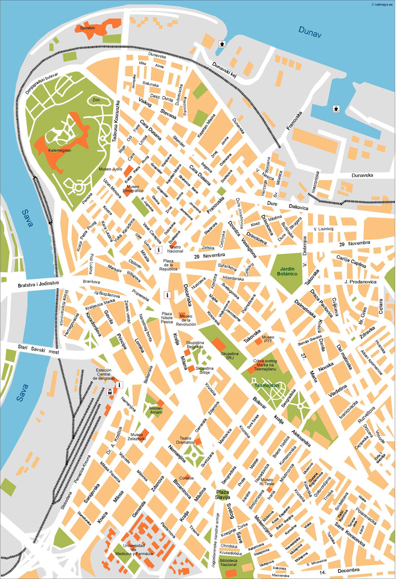 Belgrade Illustrator eps map vector