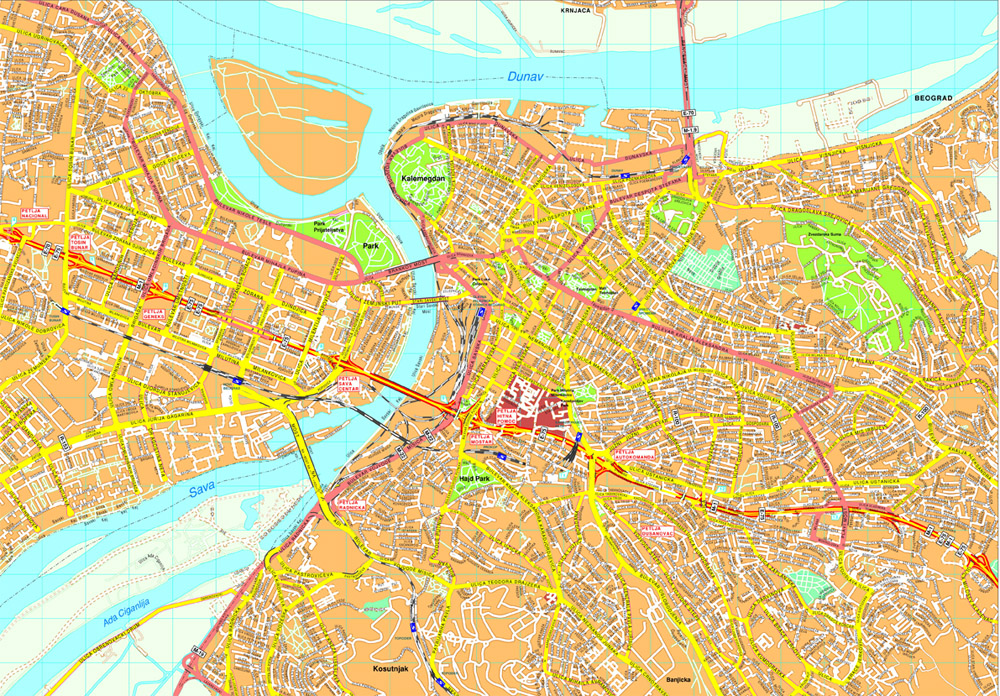 Beograd eps map vector