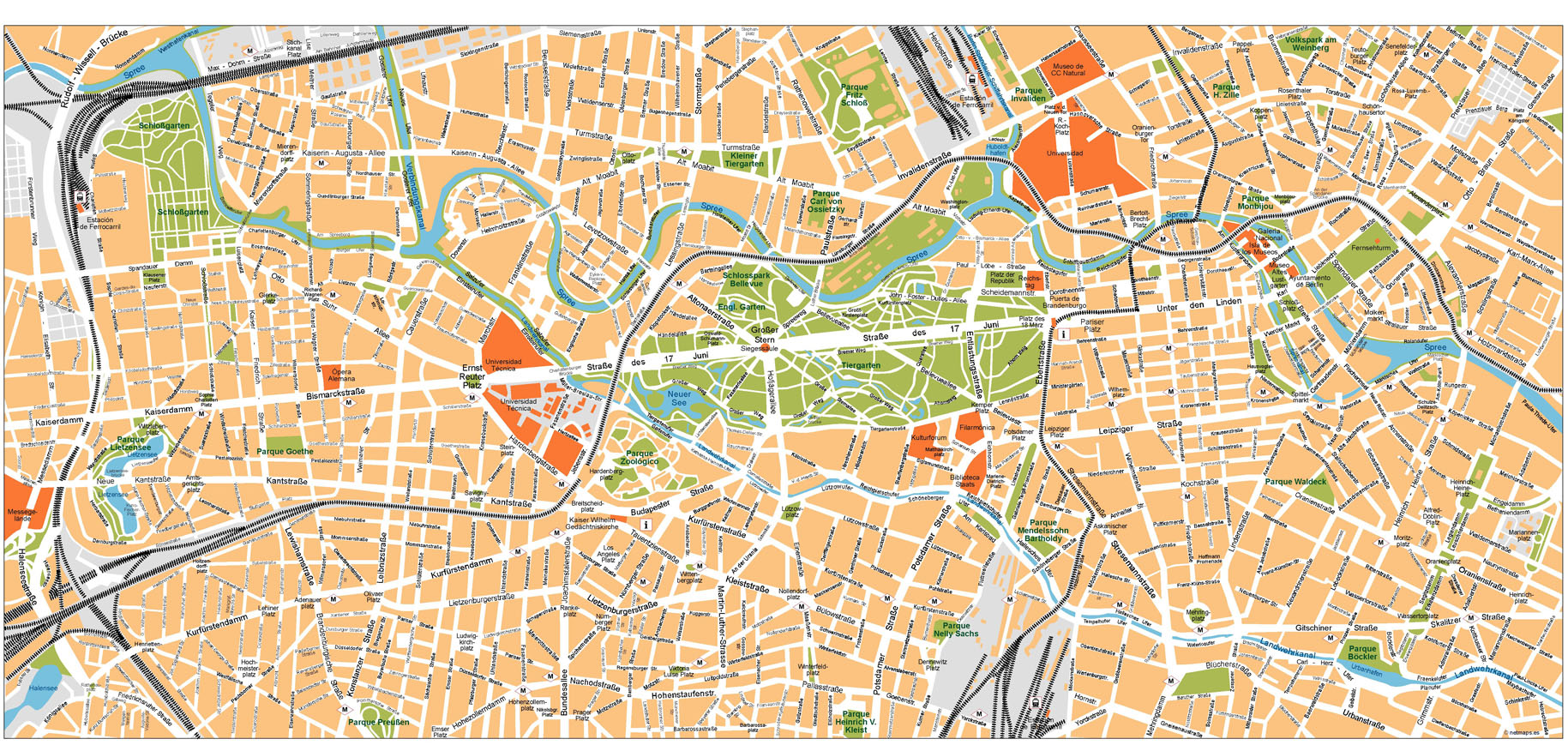 Berlin Illustrator eps map vector