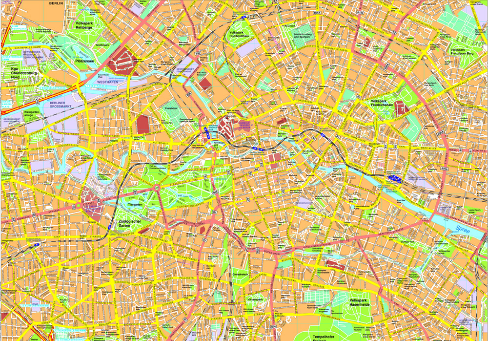 Berlin eps map vector