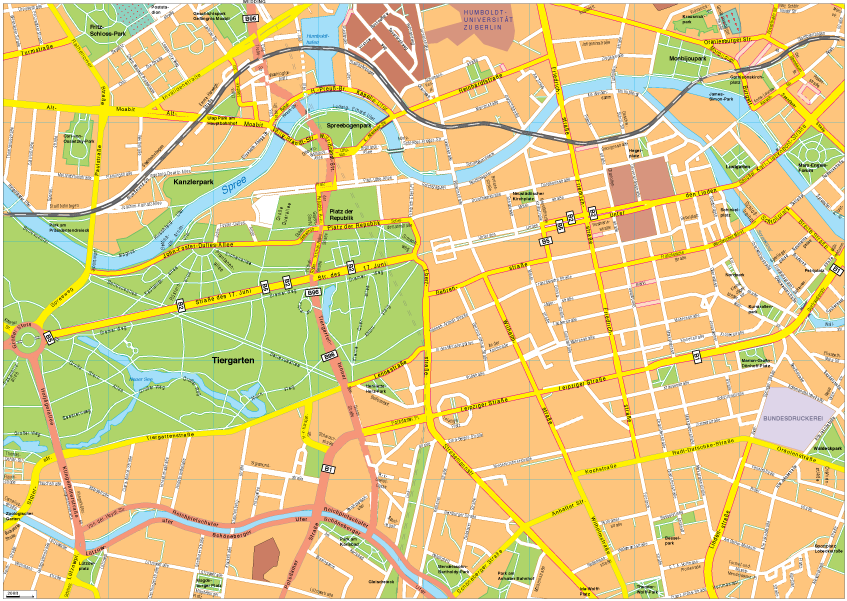Berlin Vector EPS map vector