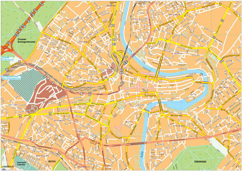 Bern Vector EPS map vector