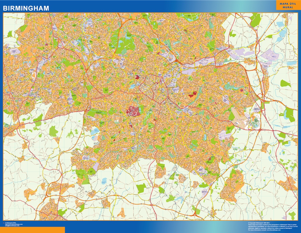 Birmingham eps map vector