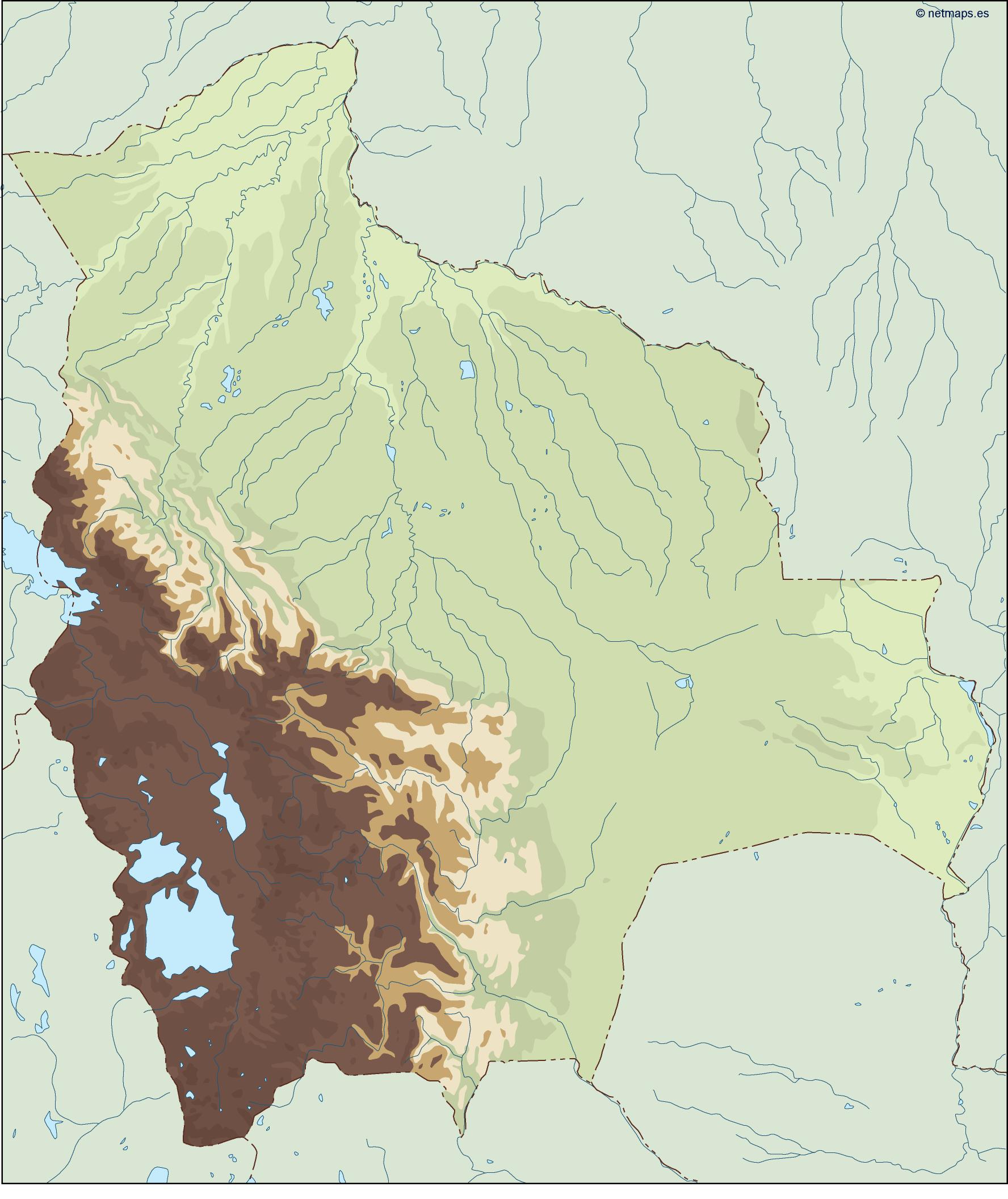 Bolivia illustrator eps map vector