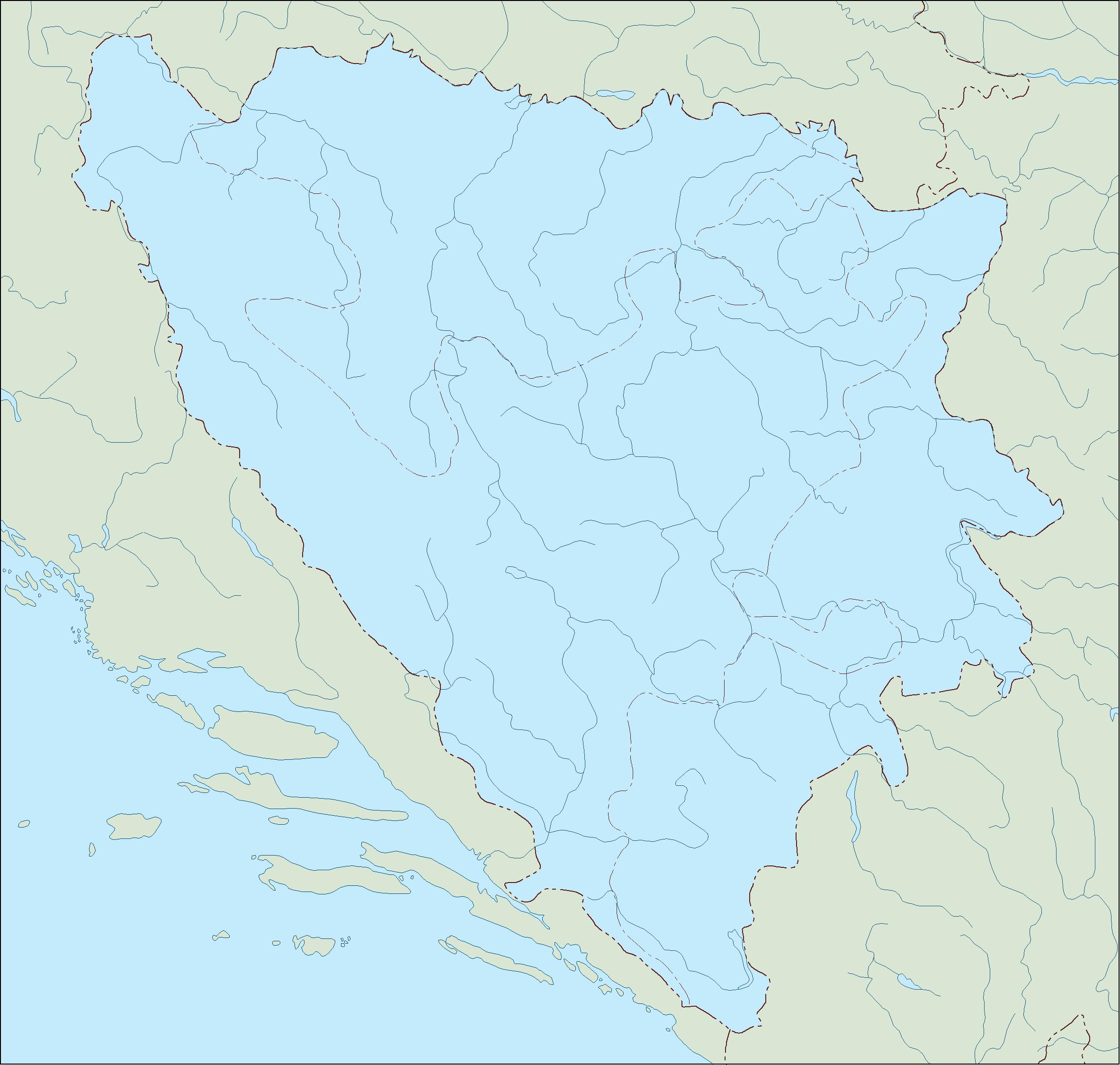 Bosnia herzegovina blind eps map vector