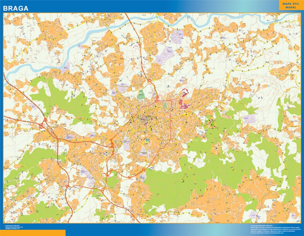 Braga eps map vector
