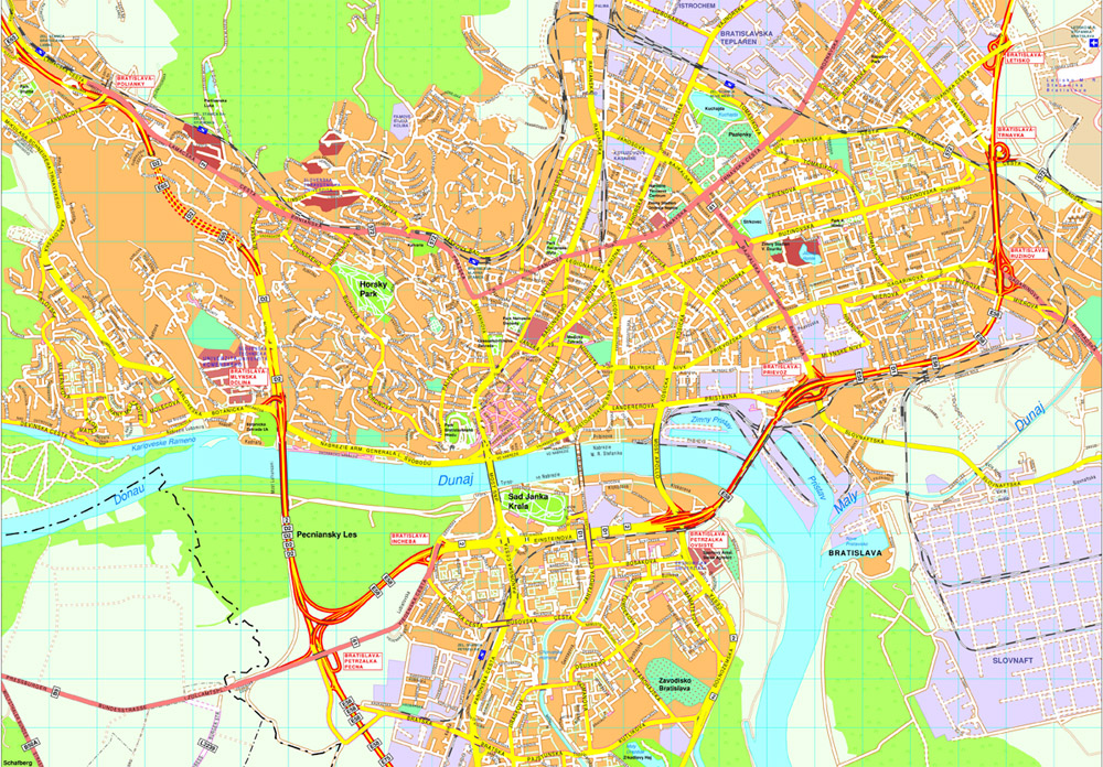Bratislava eps map vector