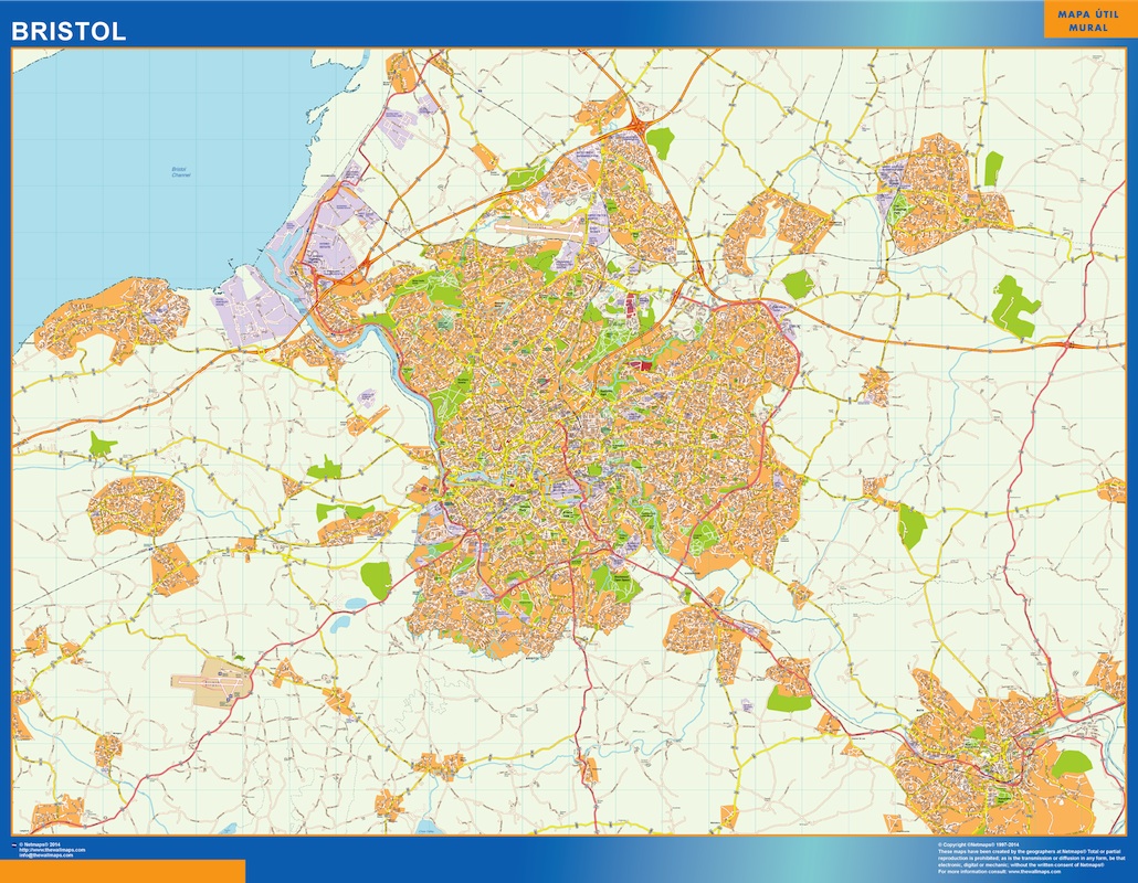 Bristol eps map vector