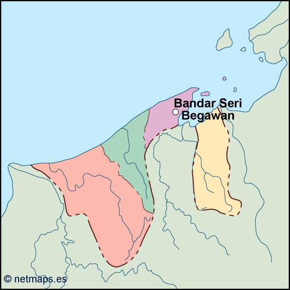 Brunei eps map vector