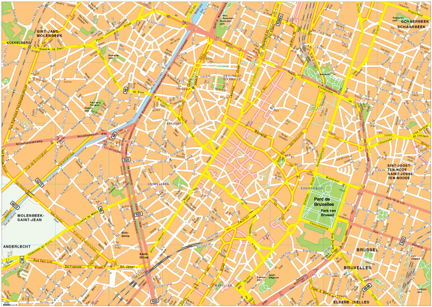 Bruselles Vector EPS map vector