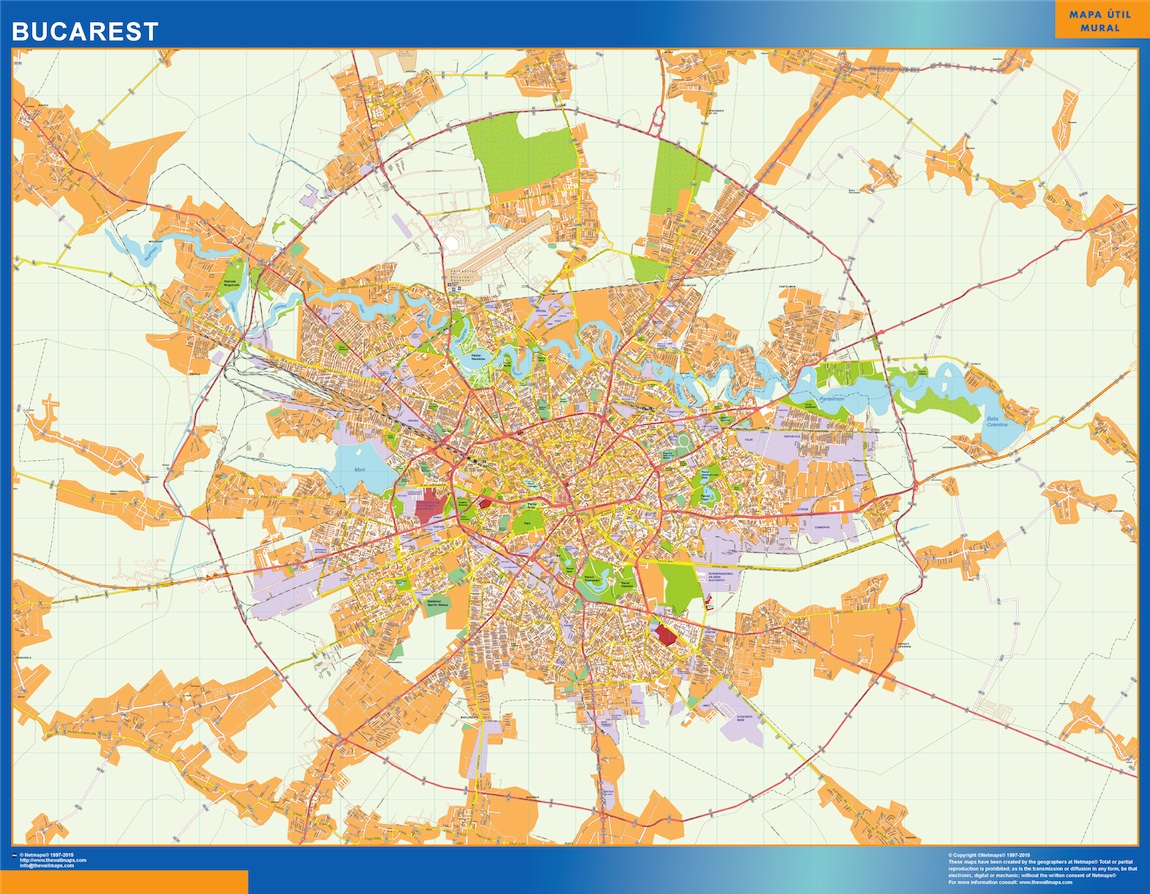 Bucarest eps map vector