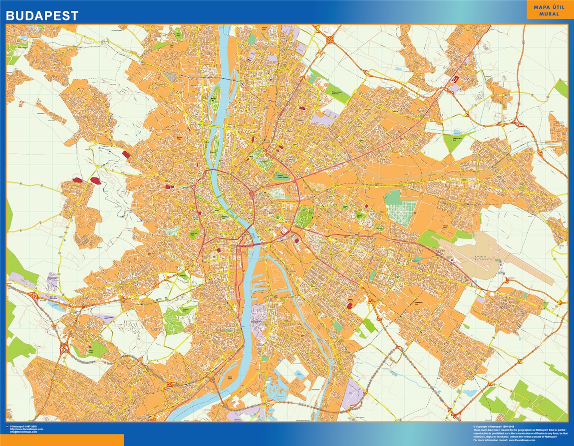 Budapest eps map vector
