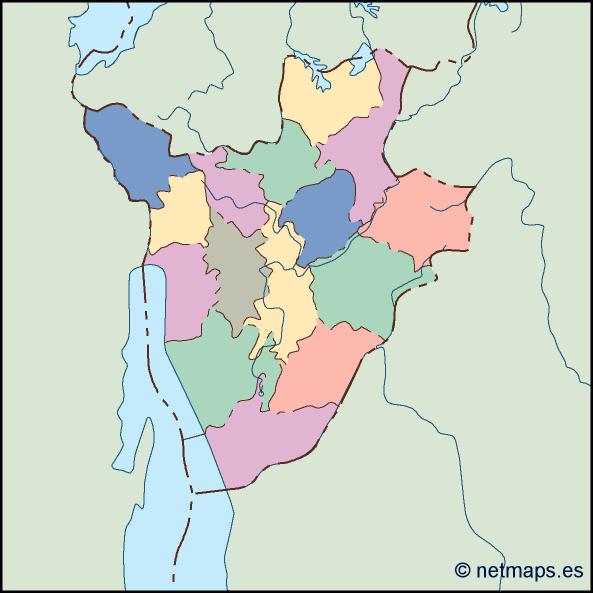 Burundi blind eps map vector
