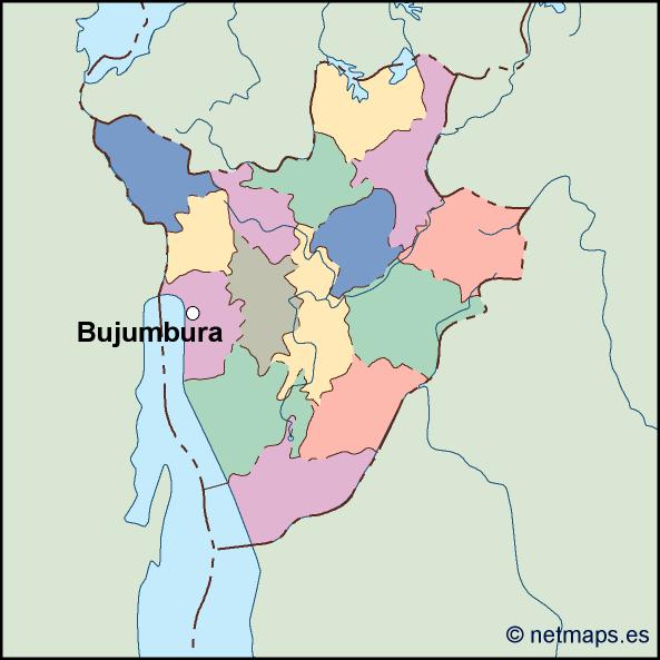 Burundi eps map vector