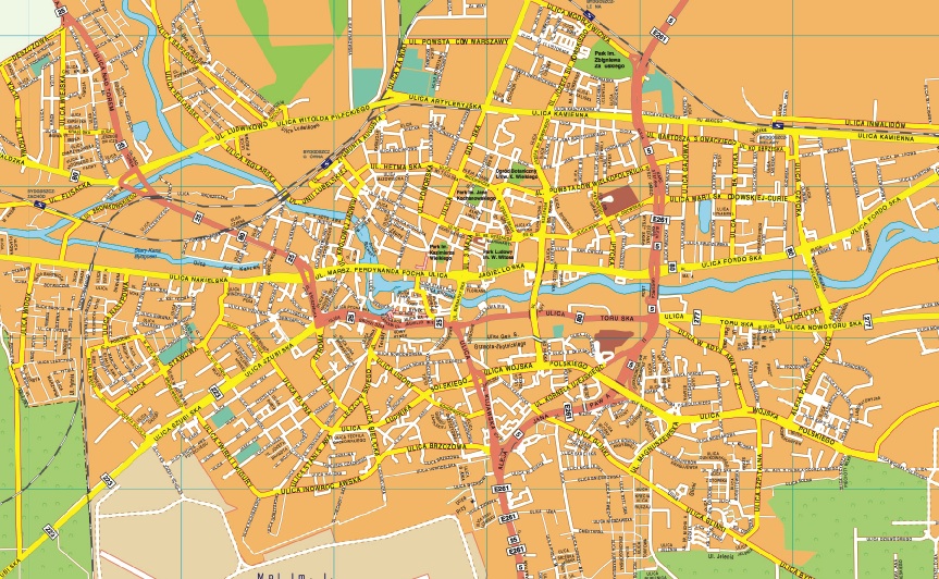Bydgoszcz EPS map vector