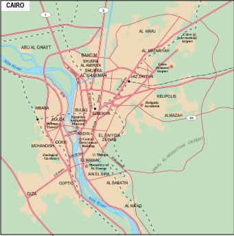 Cairo city eps map vector