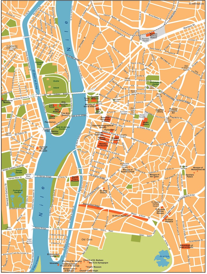 Cairo eps illustrator vector map