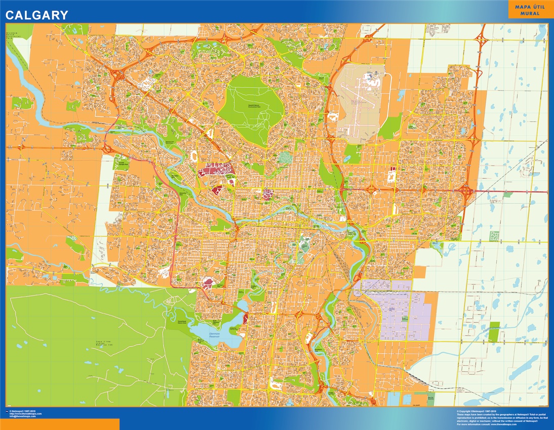 Calgary eps map vector