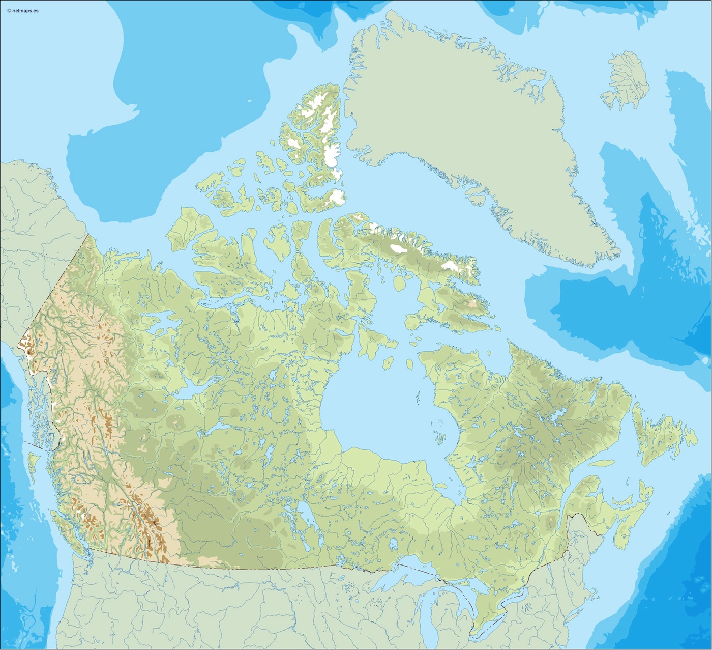 Canada illustrator eps map vector