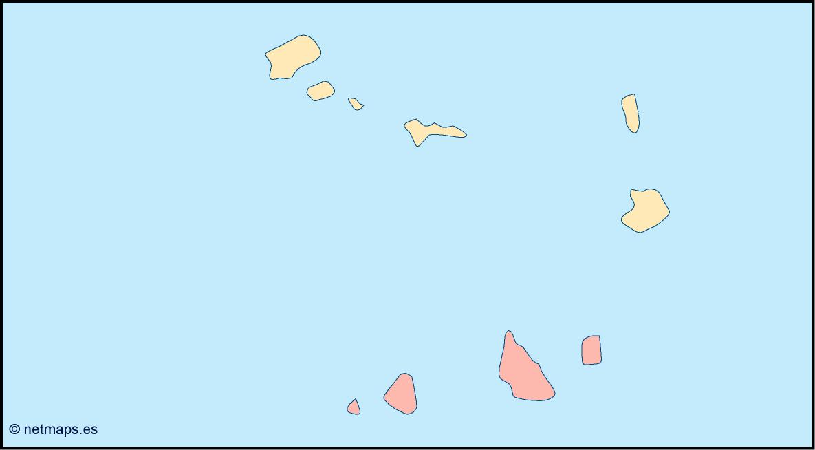 Cape verde blind eps map vector