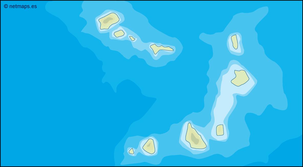 Cape verde illustrator eps map vector