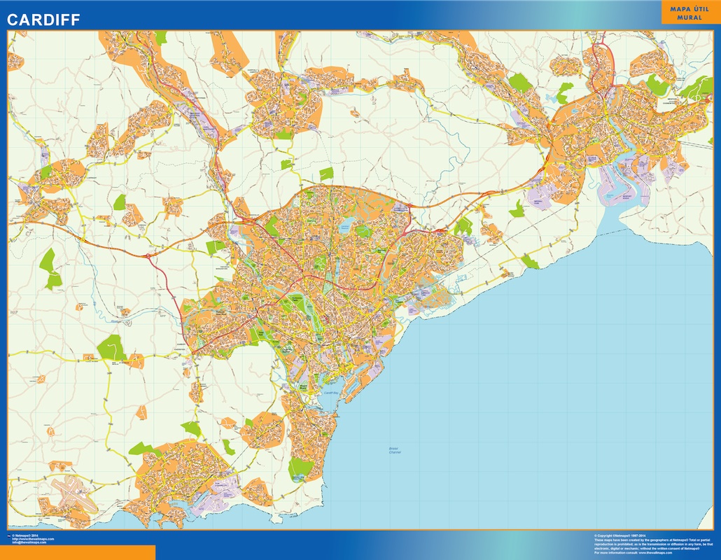 Cardiff eps map vector